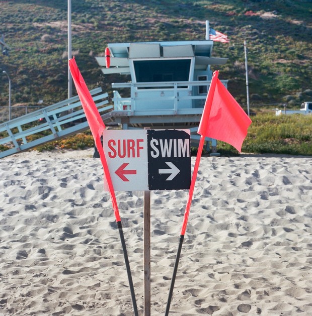 Malibu Signage Surf Swim